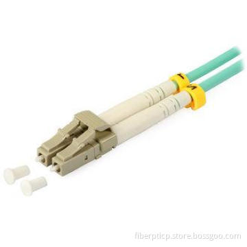 Zinc Alloy / Bronze Duplex OM3 Fiber Connector with Red Bla